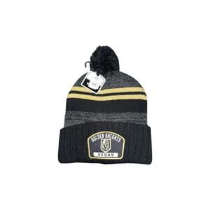 LAS VEGAS GOLDEN KNIGHTS NHL FAN FAVORITE HAT WINTER BEANIE KNIT New Black Color